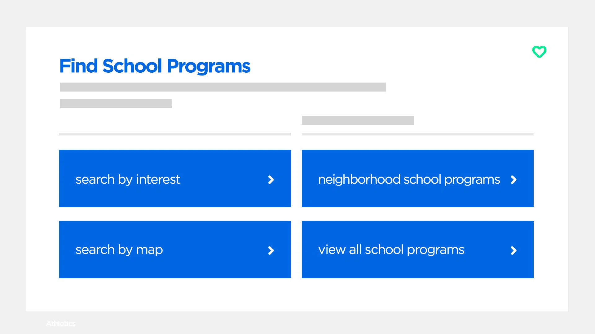 schoolfinder guided search feature