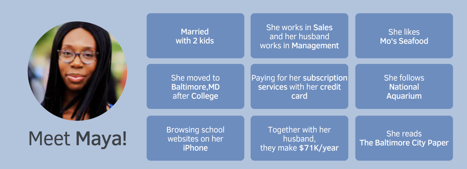 parent persona for bia's digital advertising school campaign