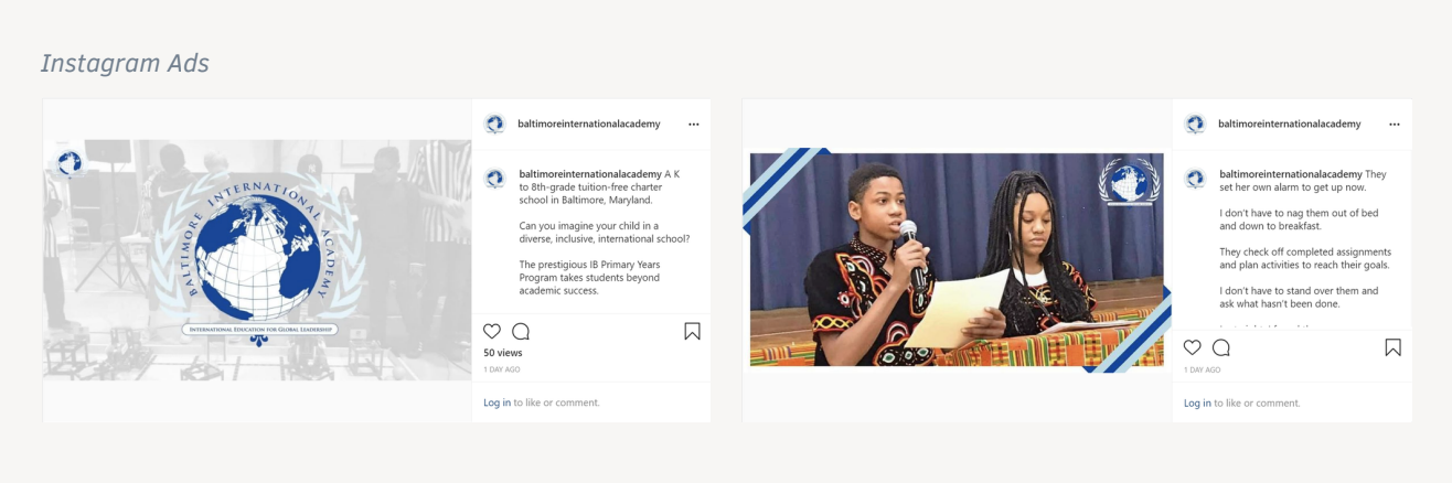 bia's best performing school ad on instagram